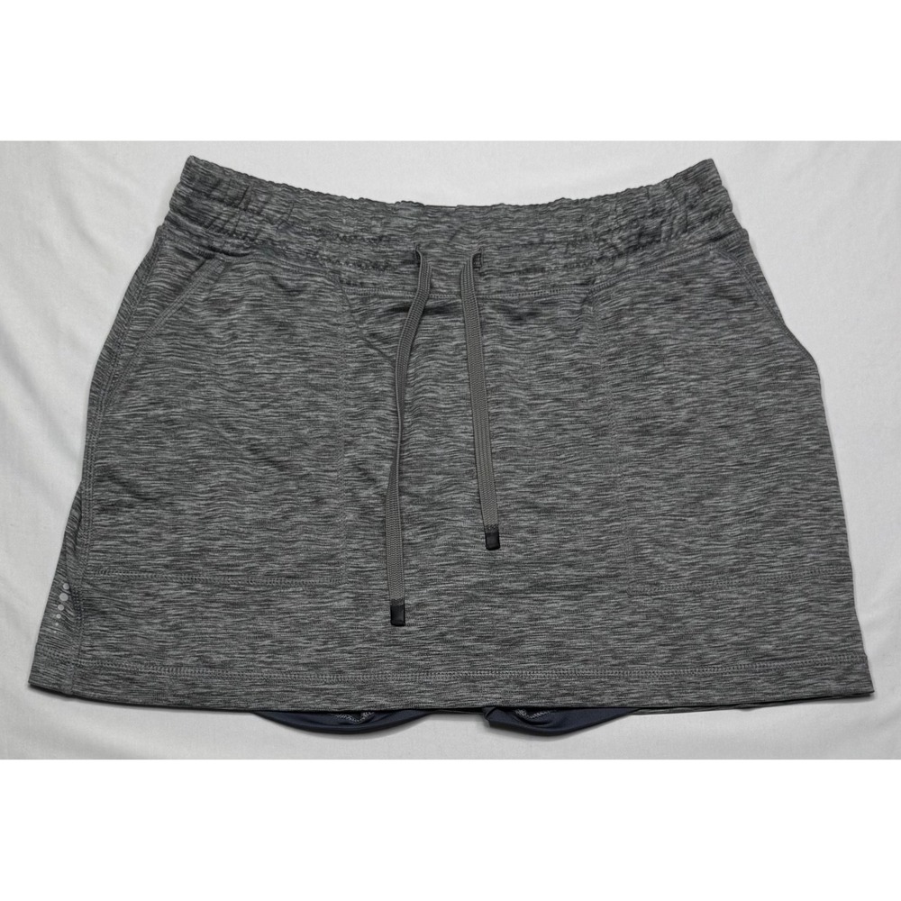 Title‎ Nine Break A Sweat Womens Small Gray Athletic Skort Drawstring Active